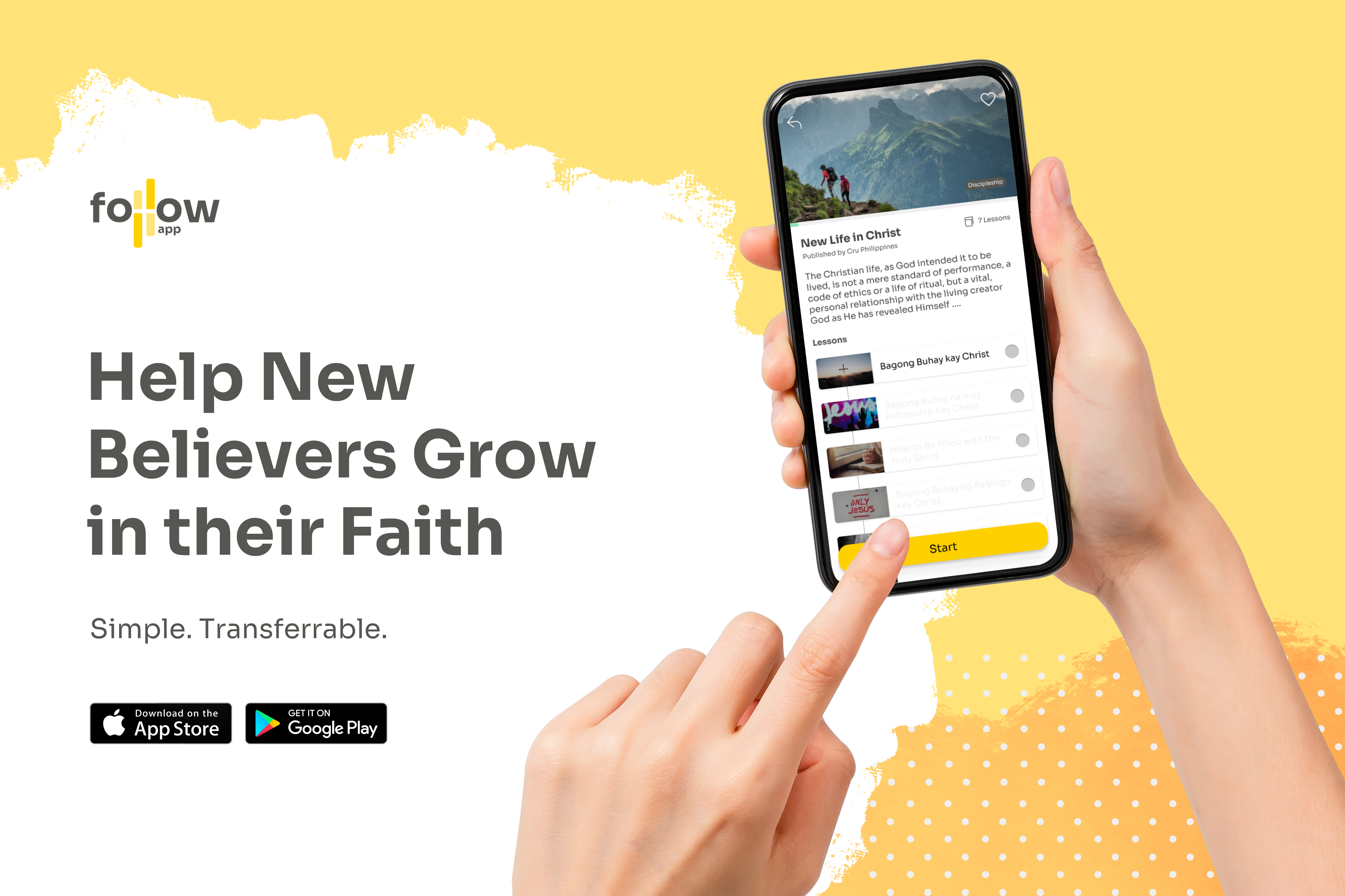 FollowApp helps new believers grow in their faith