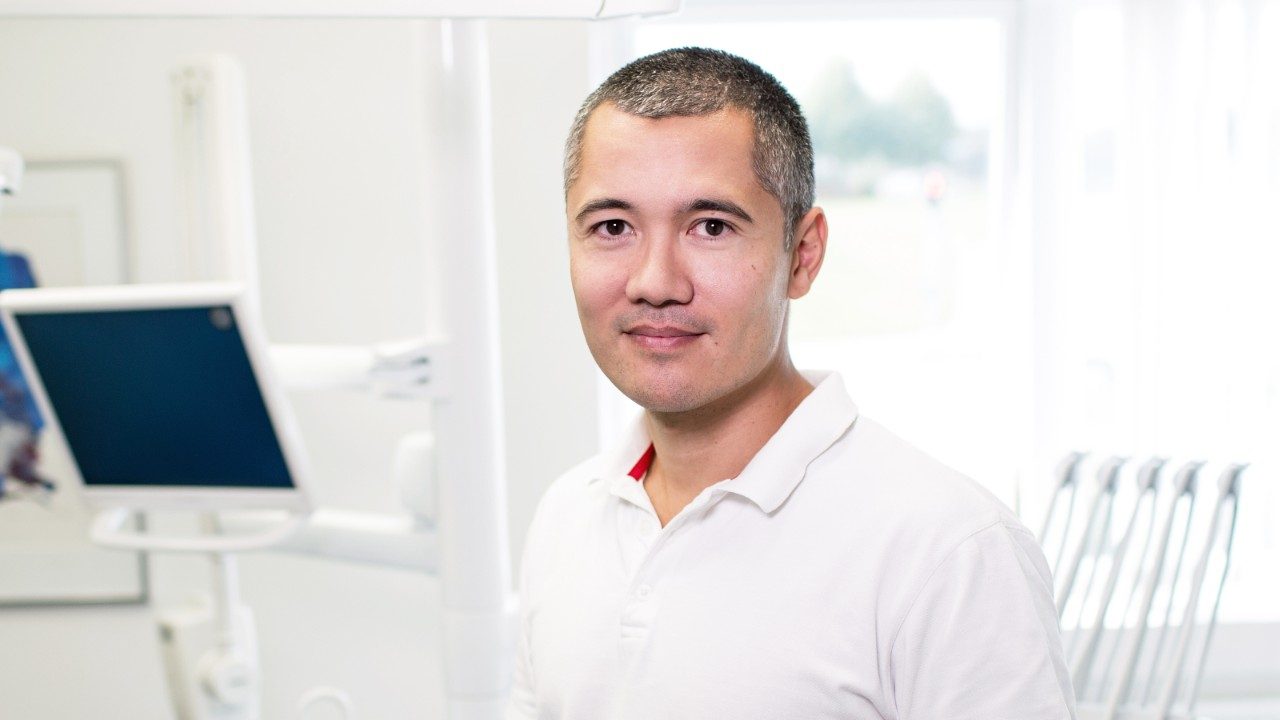 portrait of man in workplace